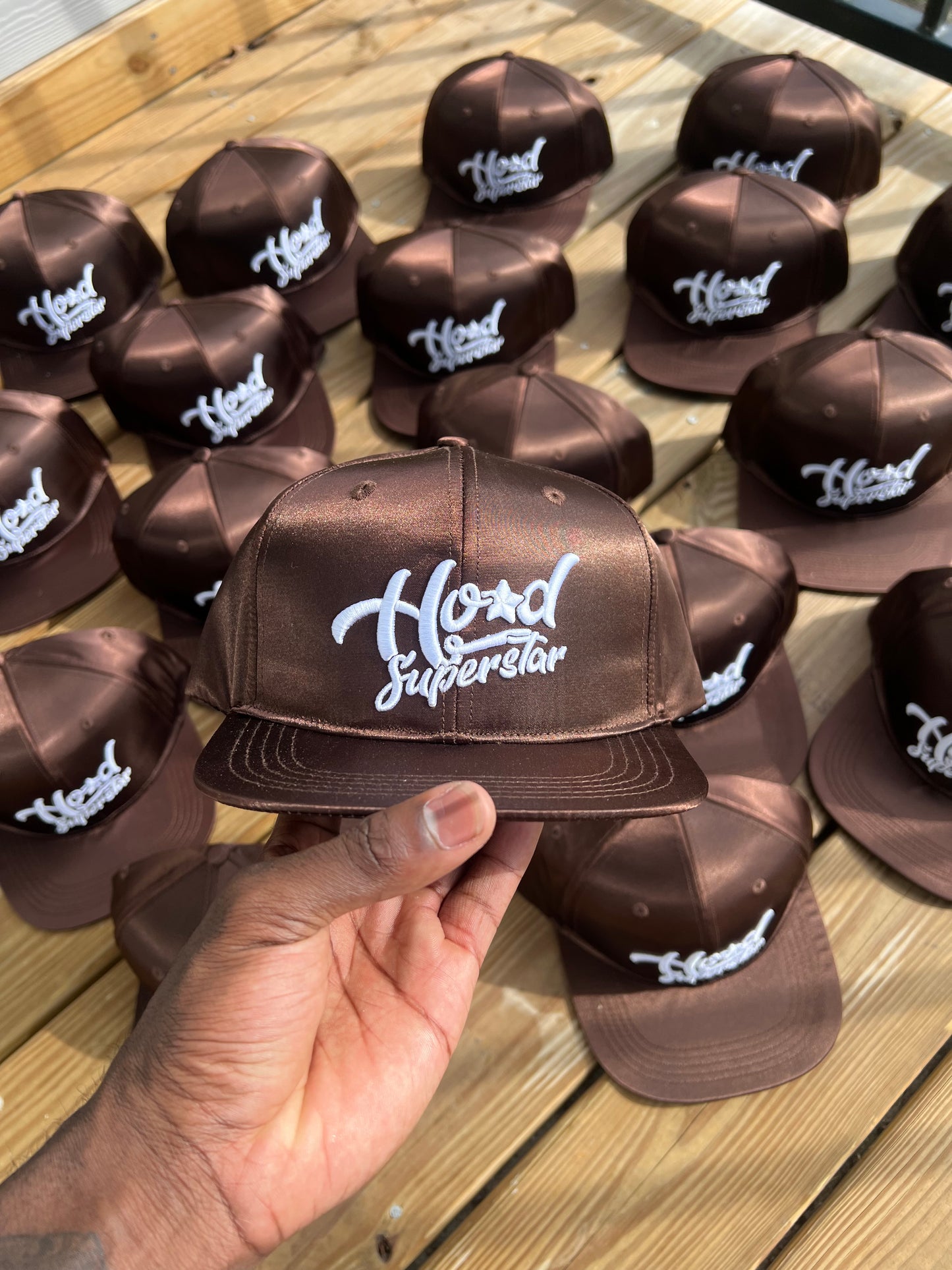 Satin HoodSuperstar Trucker Hat
