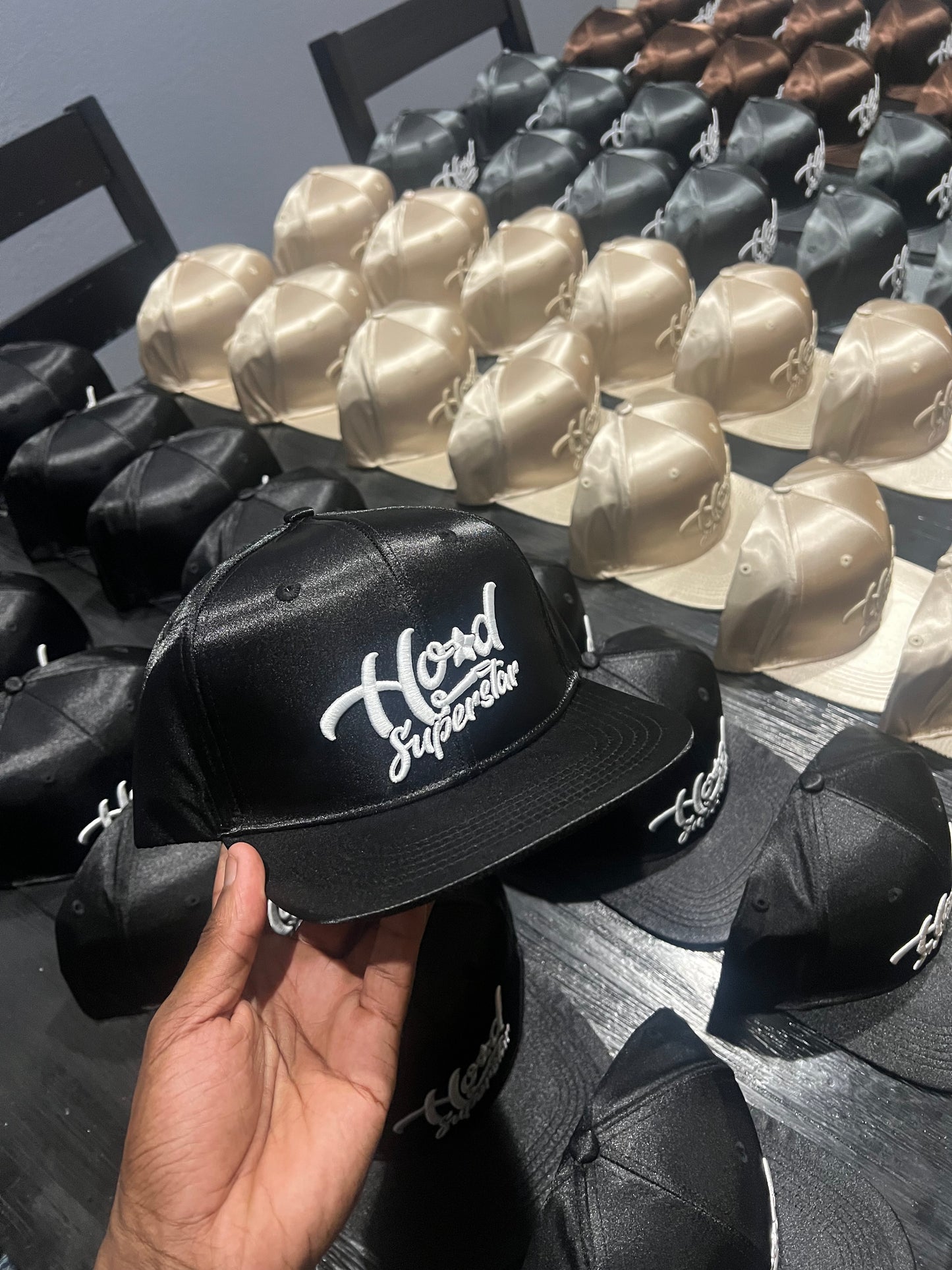 Satin HoodSuperstar Trucker Hat