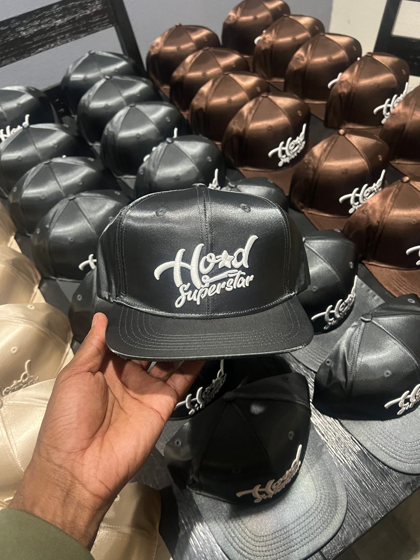 Satin HoodSuperstar Trucker Hat