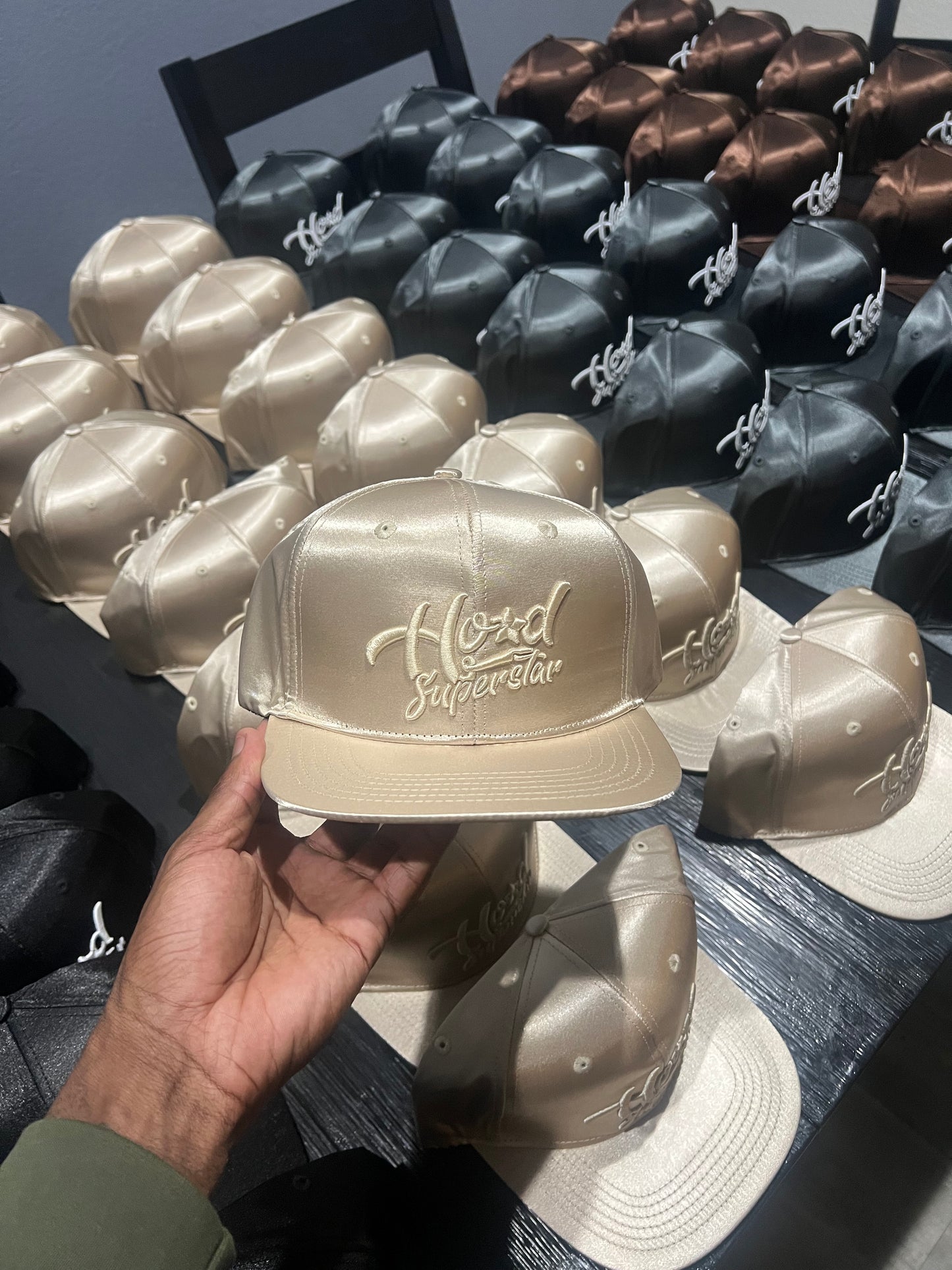 Satin HoodSuperstar Trucker Hat