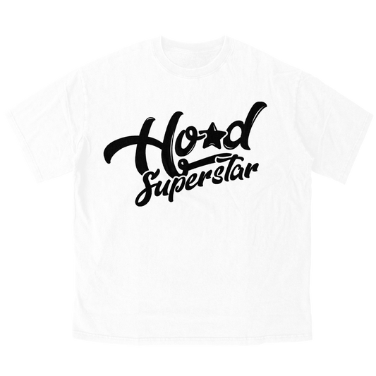 White Logo Tee