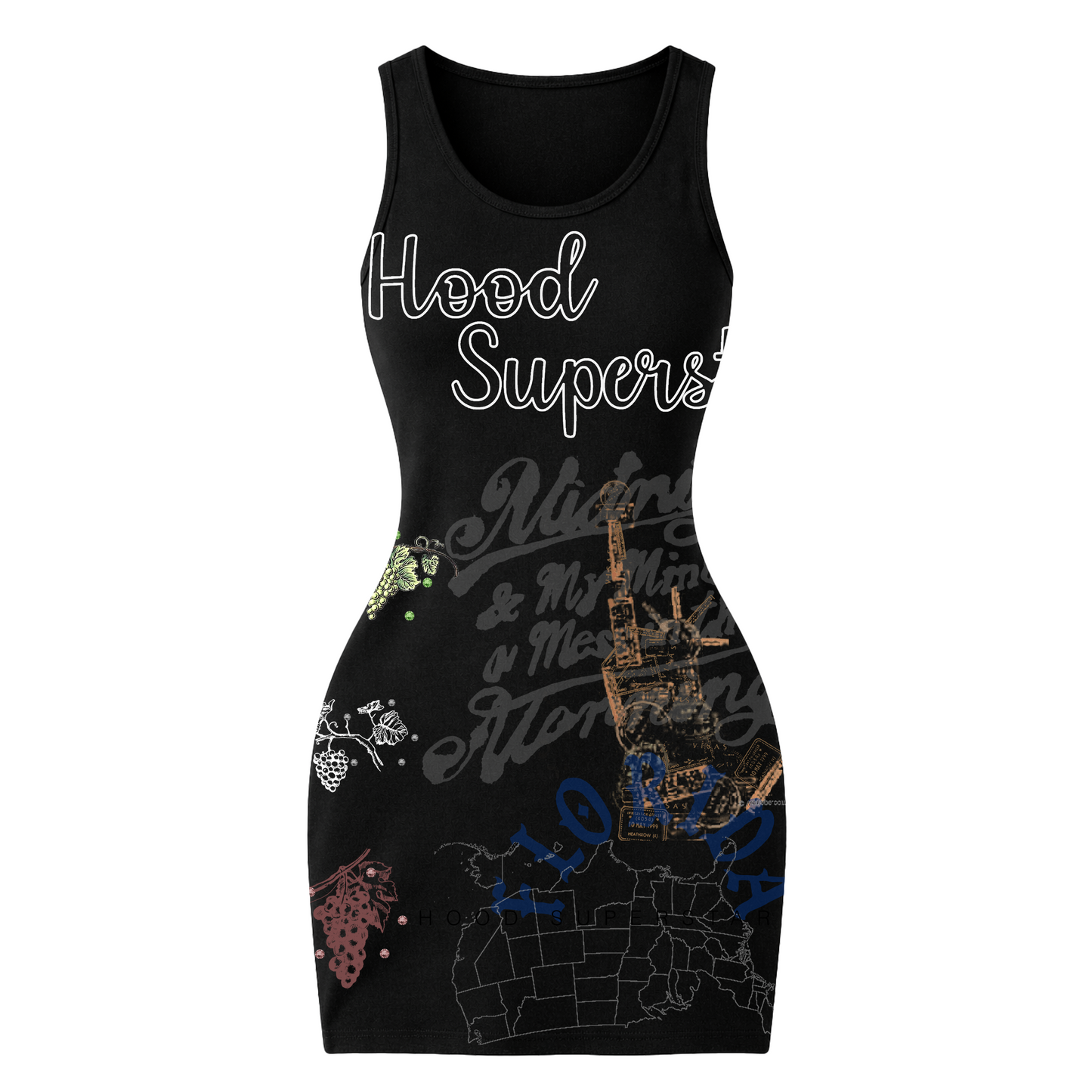 Hood Superstar Open Back Mini Dress