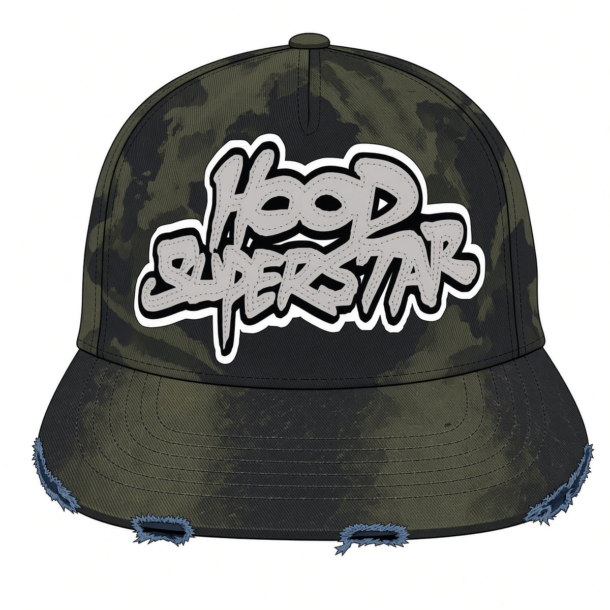 Hood Superstar Washed Hat