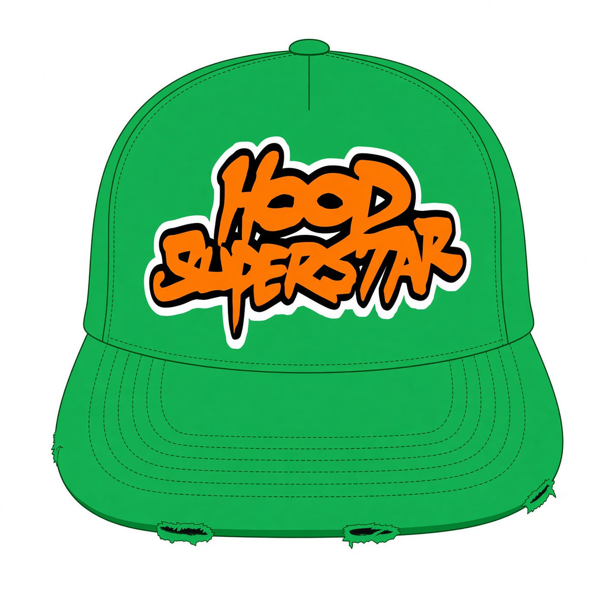 Hood Superstar Washed Hat