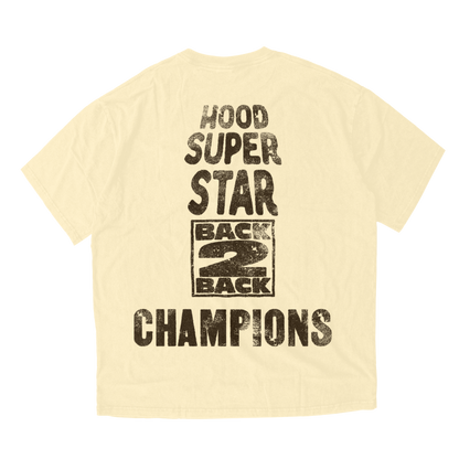Hood Superstar Football Tee