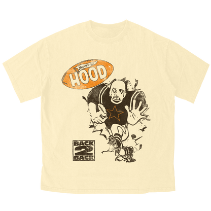 Hood Superstar Football Tee